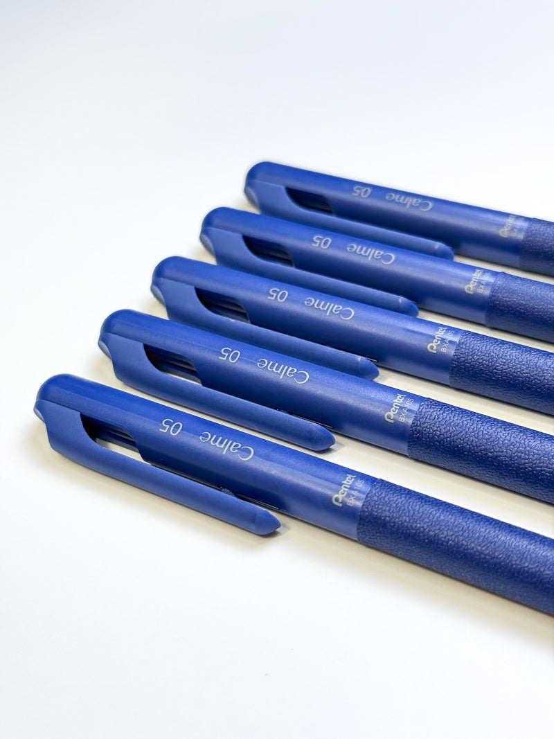 Pentel Calme Oil-Based Gel Pen | Blue Ink | 0.5mm