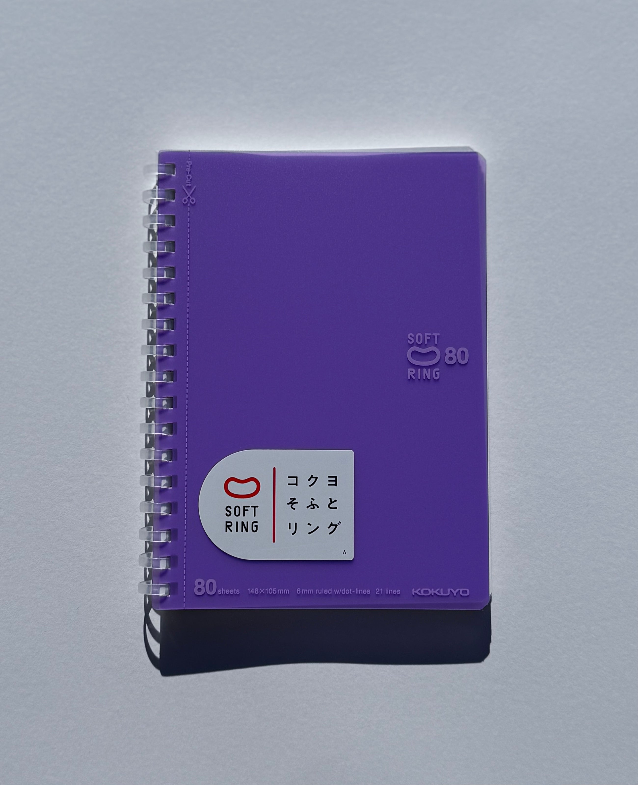 Kokuyo Soft-Ring Notebook | A6 | Ruled w/ Dot Lines