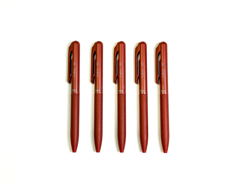 Pentel Calme Oil-Based Gel Pen | Red Ink | 0.5mm
