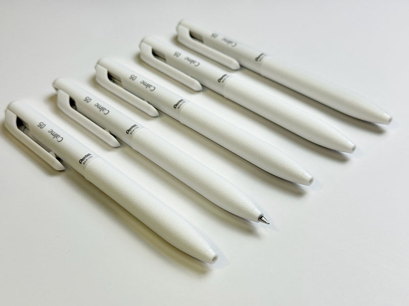 Pentel Calme Oil-Based Gel Pen | White | 0.5mm