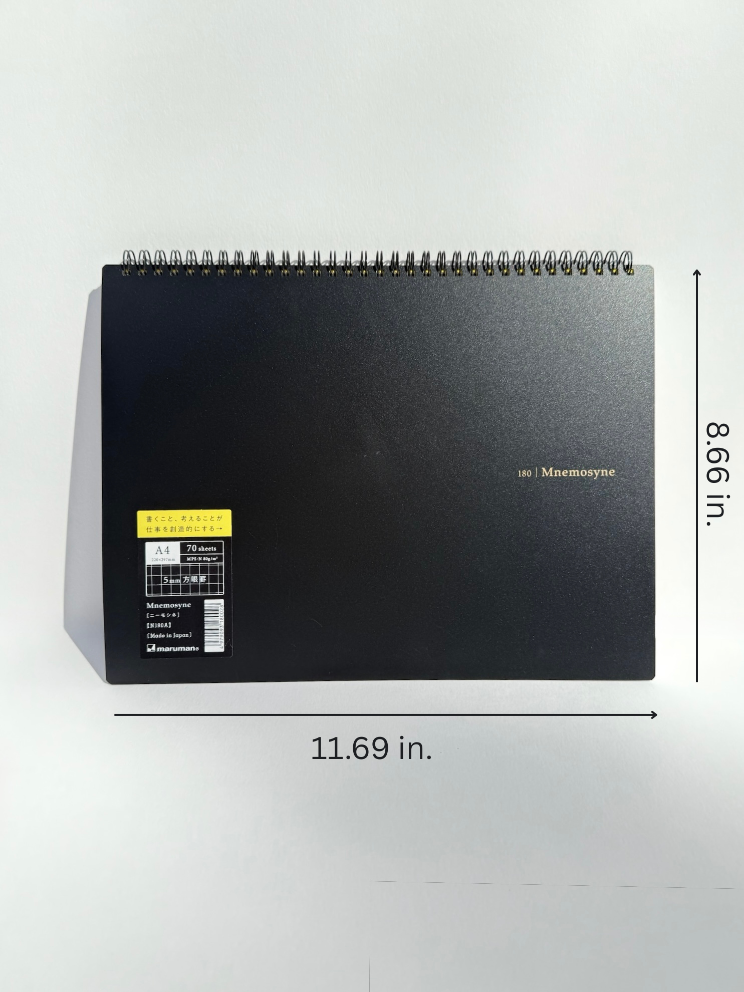 Maruman Mnemosyne Notebook | N180A | 5mm Grid Ruling